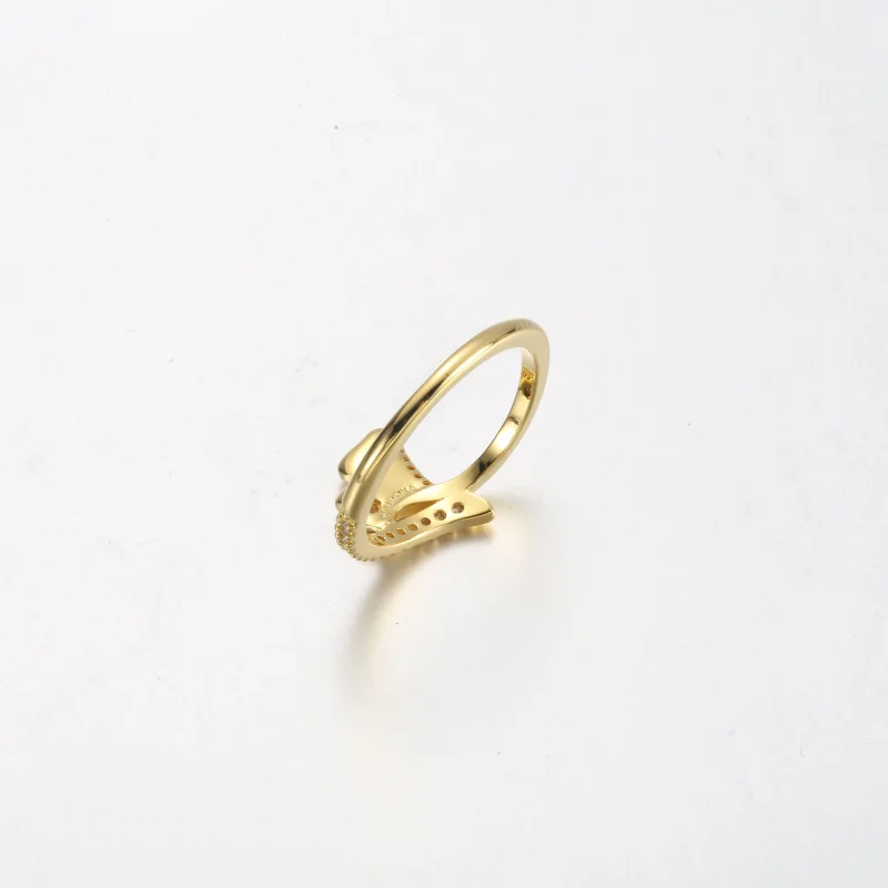 (изображение за) Пръстен Pandora Ginkgo 14k позлатен - 162444C01 - Преглед 5