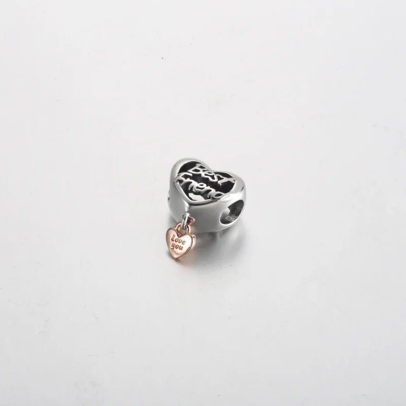 (изображение за) Талисман сърце на Pandora Love You Best Friend - 782243C00 - Преглед 2