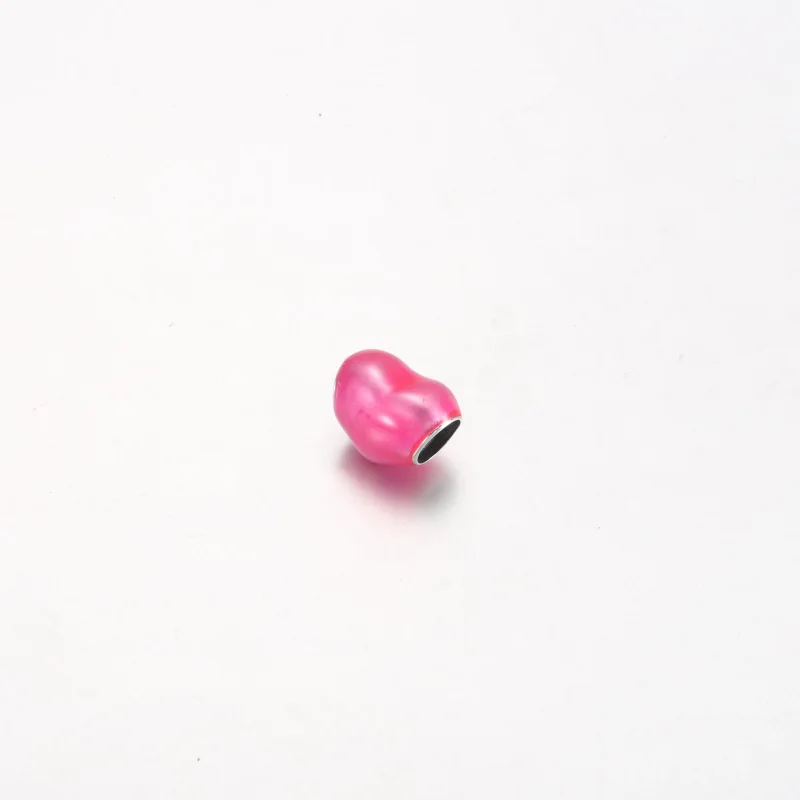 (изображение за) Талисман Pandora Metallic Pink Heart - 799291C03 - Преглед 2