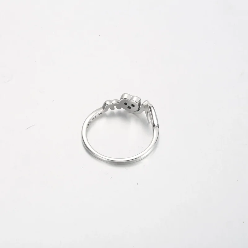 (изображение за) Пръстен сърце Pandora Mom Pavé - 191149C01 - Преглед 4