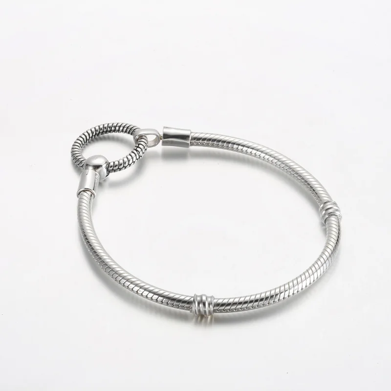 (изображение за) Гривна Pandora Moments O Closure Snake Chain - 592242C00 - Преглед 2