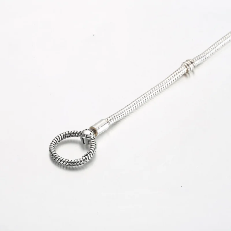(изображение за) Гривна Pandora Moments O Closure Snake Chain - 592242C00 - Преглед 4
