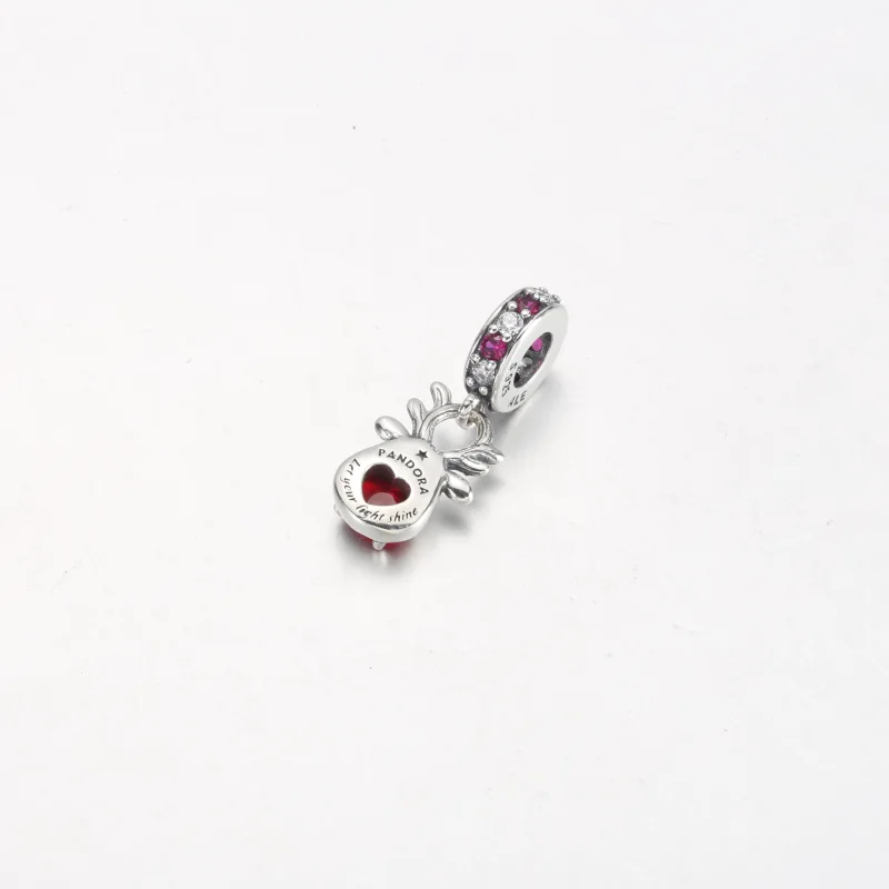 (изображение за) Висящ талисман с червен нос Pandora Murano - 792330C01 - Преглед 3