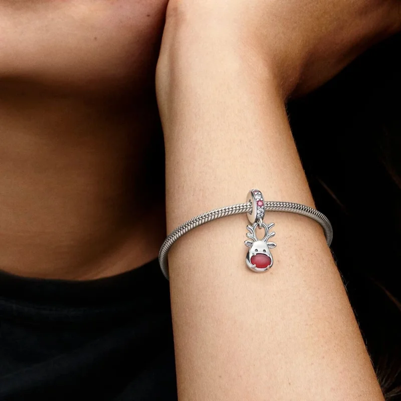 (изображение за) Висящ талисман с червен нос Pandora Murano - 792330C01 - Преглед 7