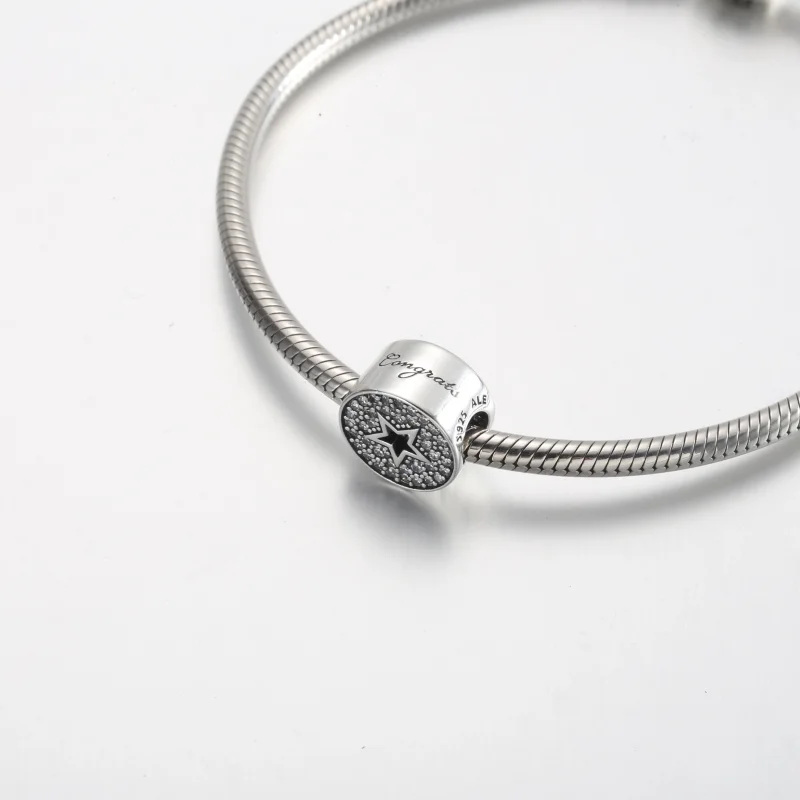 (изображение за) Поздравителен талисман Pandora Pavé & Star - 790793C01 - Преглед 4