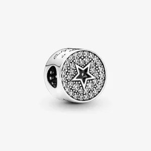 Поздравителен талисман Pandora Pavé & Star - 790793C01 (изображение за) Поздравителен талисман Pandora Pavé & Star - 790793C01