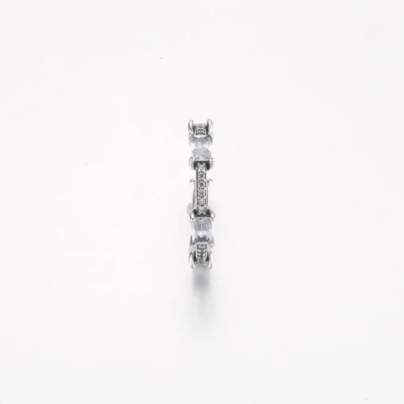 (изображение за) Пръстен Pandora Rectangular Bars Sparkling Pavé - 192397C01 - Преглед 5