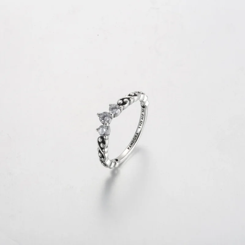 (изображение за) Пръстен Pandora Regal Swirl Tiara - 192232C01 - Преглед 2