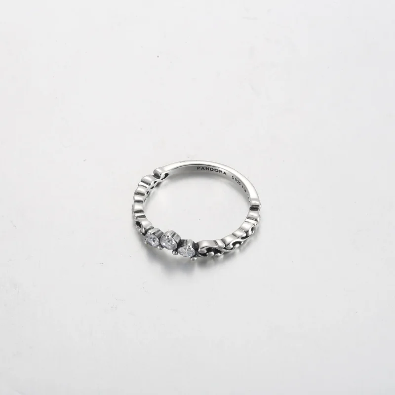 (изображение за) Пръстен Pandora Regal Swirl Tiara - 192232C01 - Преглед 3