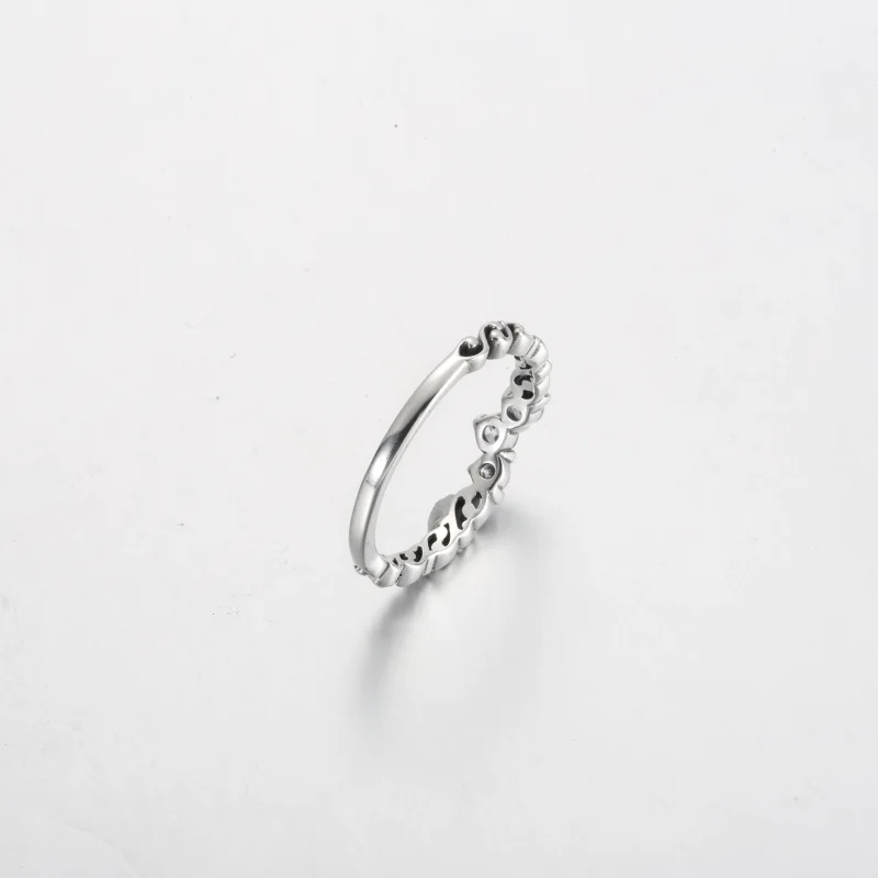 (изображение за) Пръстен Pandora Regal Swirl Tiara - 192232C01 - Преглед 5