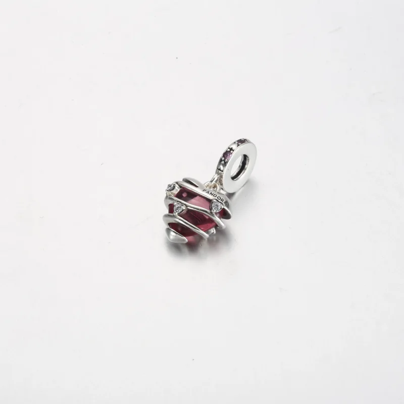 (изображение за) Талисман Pandora Reveal Your Love Heart спирала - 791131C01 - Преглед 3