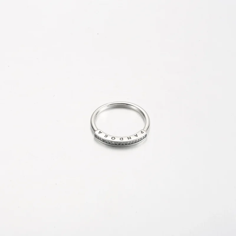 (изображение за) Пръстен Pandora Signature ID Pavé - 192283C01 - Преглед 3