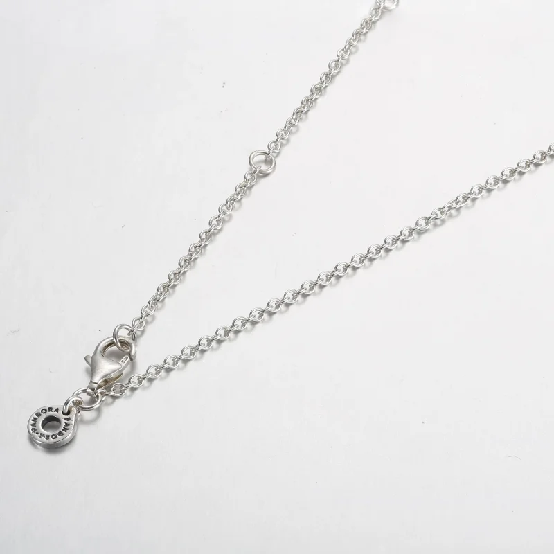 (изображение за) Висулка и огърлица Pandora Signature Pavé & Beads - 392308C01 - Преглед 4