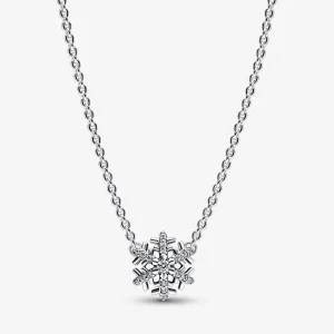 (изображение за) Колие с висулка Pandora Sparkle Snowflake - 392371C01