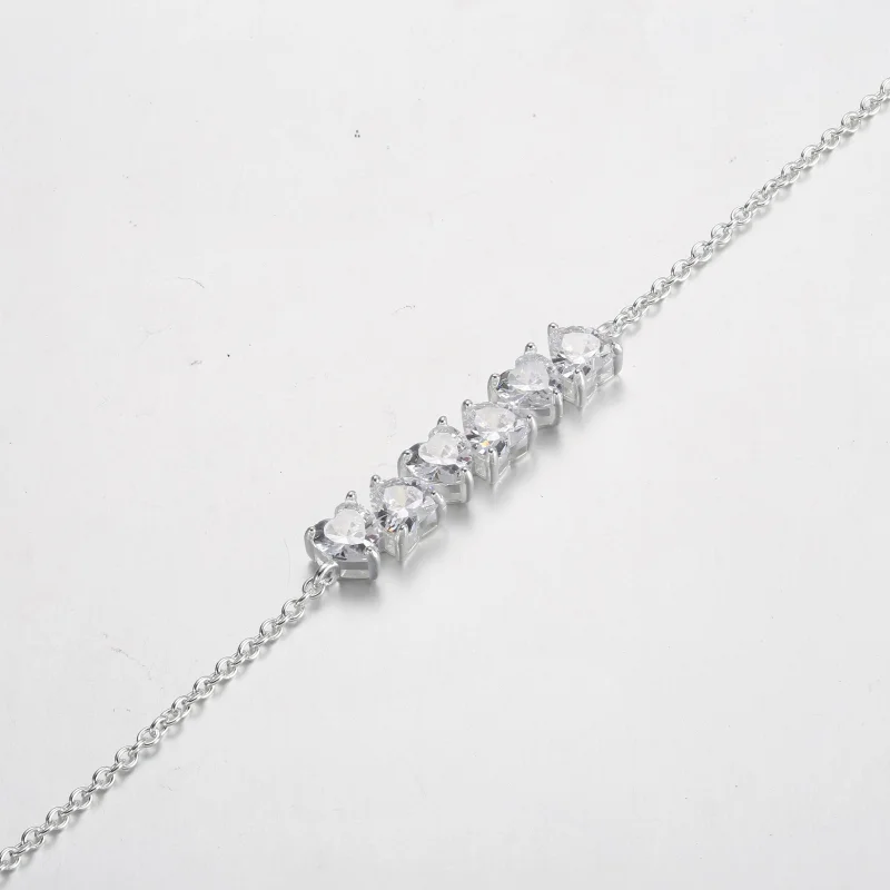 (изображение за) Гривна с верига Pandora Sparkling Endless Hearts - 591162C01 - Преглед 5