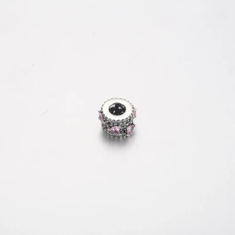 (изображение за) Талисман Pandora Sparkling Triple Halo Hearts - 791161C01 - Преглед 4