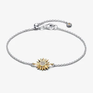 (изображение за) Гривна Pandora Sun от стерлингово сребро и 14k златно покритие - 562837C01