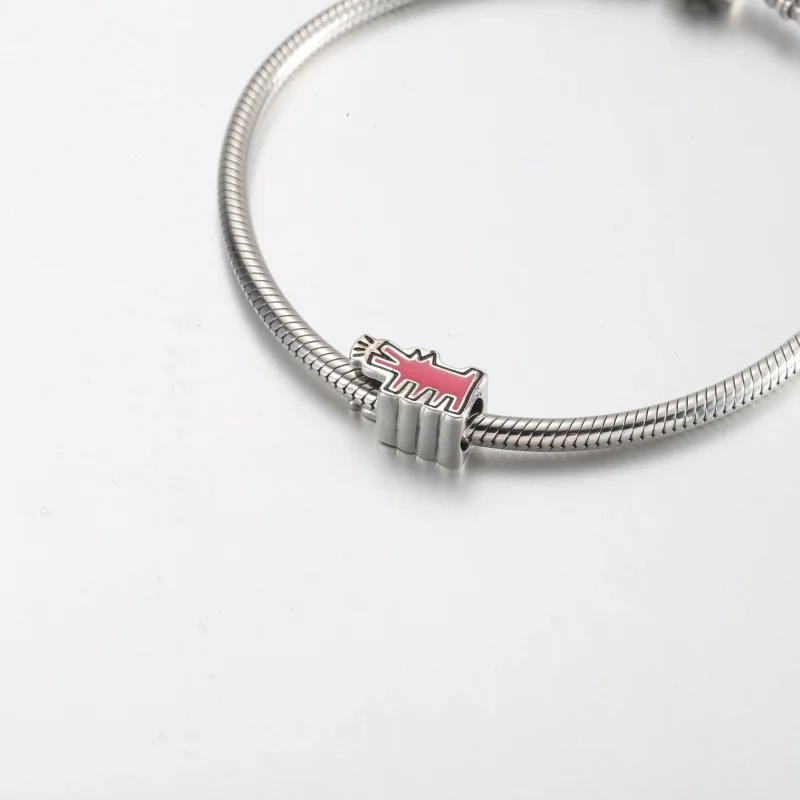 (изображение за) Keith Haring™ x Талисман за лаещо куче Pandora - 792218C01 - Преглед 5