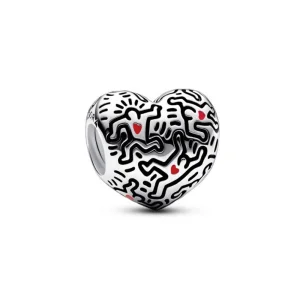 (изображение за) Keith Haring™ x Pandora Line Art People Charm - 792224C01
