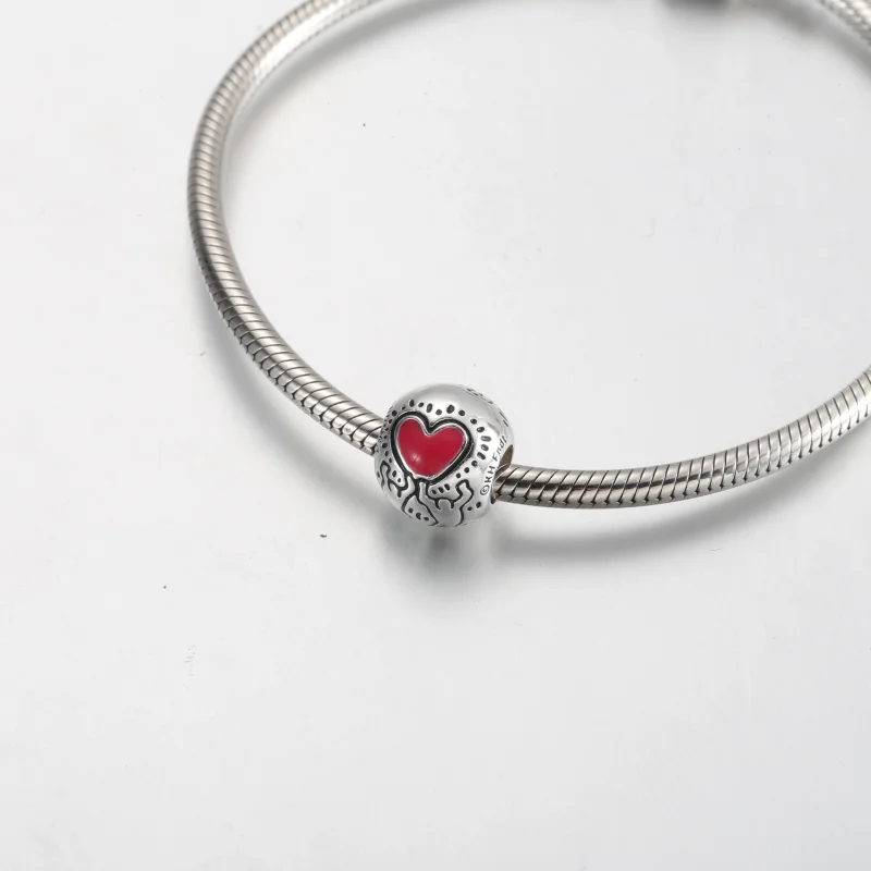 (изображение за) Keith Haring™ x Pandora Love & Figures Charm - 792225C01 - Преглед 5