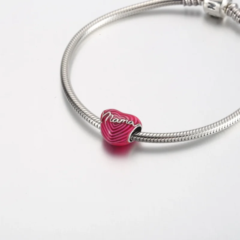 (изображение за) Pandora Излъчваща любов мама сърце талисман - 791505C01 - Преглед 5