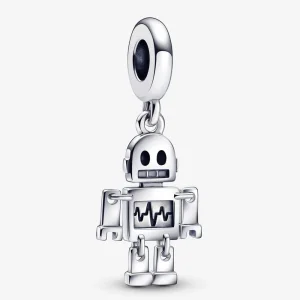 (изображение за) Pandora Bestie Bot Robot Dangle Charm - 792250C01