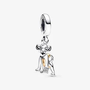 (изображение за) Pandora Disney 100th Anniversary Simba Lab Diamond Dangle Charm - 792749C01