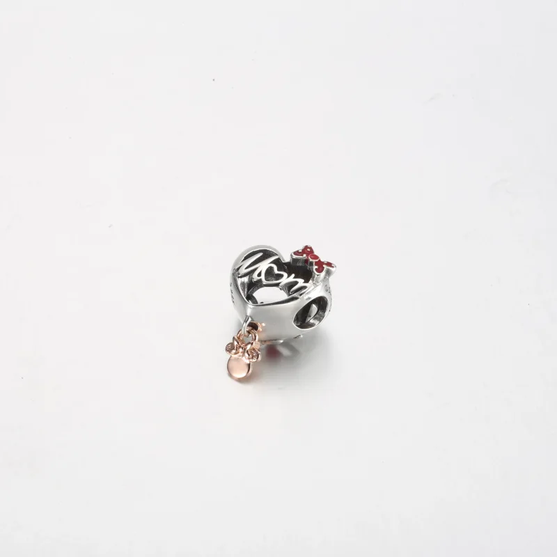 (изображение за) Pandora Disney Minnie Mouse Mom Heart Charm - 781142C01 - Преглед 2