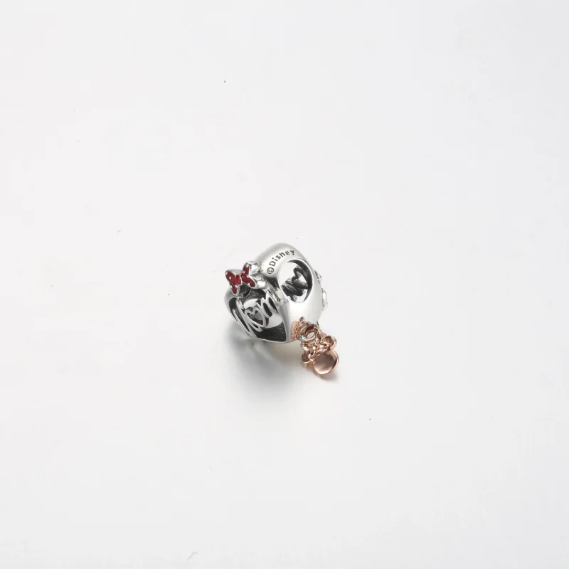 (изображение за) Pandora Disney Minnie Mouse Mom Heart Charm - 781142C01 - Преглед 4