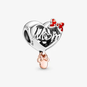 (изображение за) Pandora Disney Minnie Mouse Mom Heart Charm - 781142C01