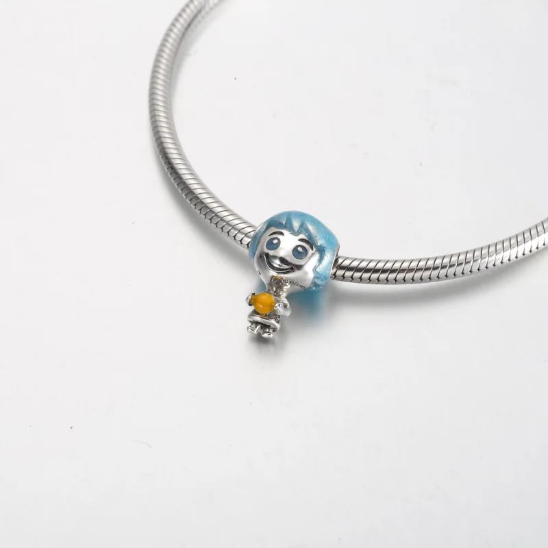 (изображение за) Pandora Disney Pixar Joy Светещо в тъмното Memory Orb Charm - 792028C01 - Преглед 5