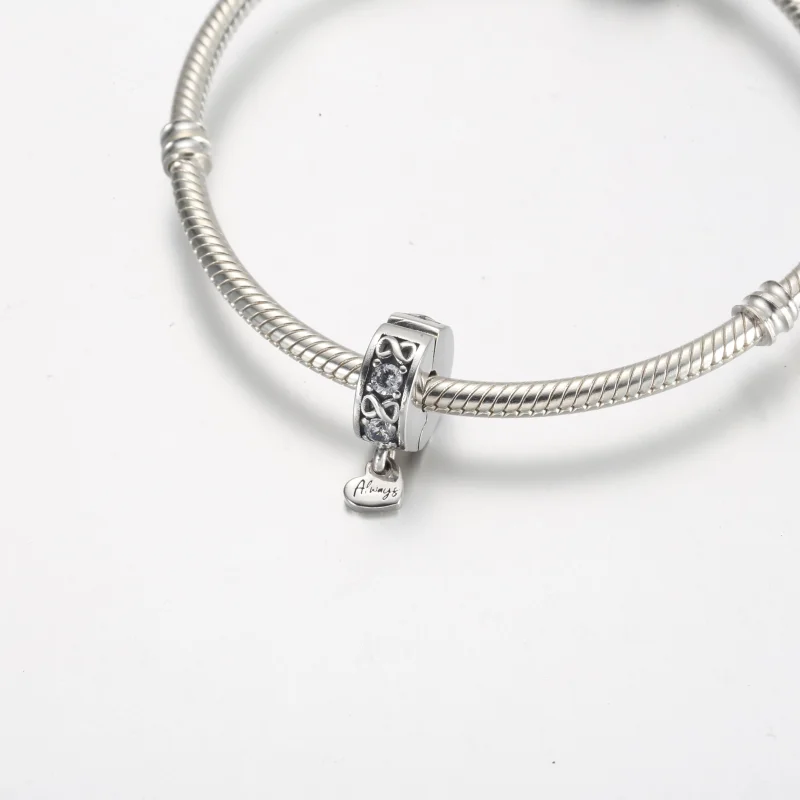 (изображение за) Pandora Family Always Pavé Clip Charm - 791151C01 - Преглед 4
