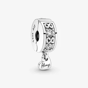 (изображение за) Pandora Family Always Pavé Clip Charm - 791151C01
