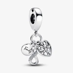(изображение за) Pandora Family Infinity Triple Dangle Charm - 792201C01
