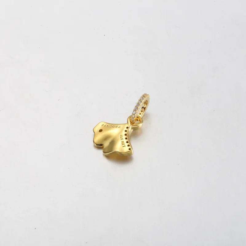 (изображение за) Pandora Ginkgo 14k златно покритие с прозрачен кубичен цирконий - 762428C01 - Преглед 3
