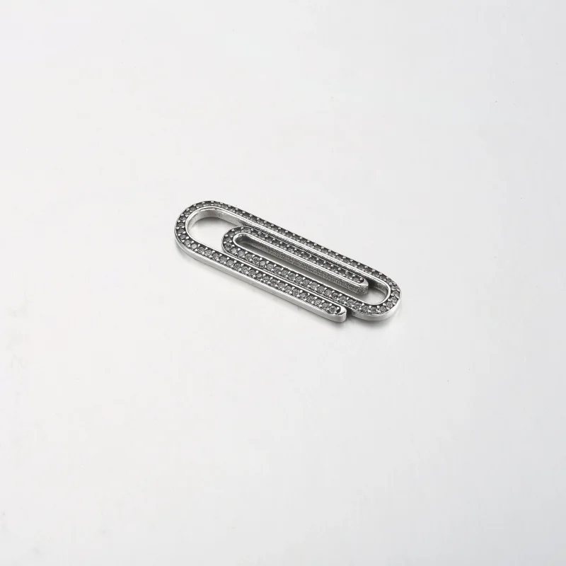 (изображение за) Pandora ME Pavé Paperclip Styling Link - 792297C01 - Преглед 2