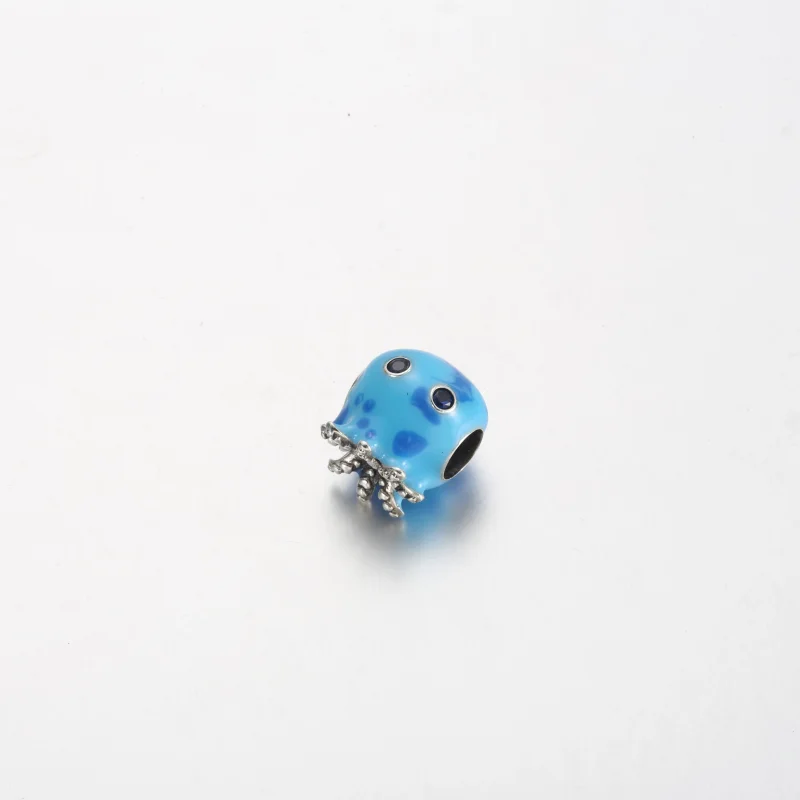 (изображение за) Pandora Ocean Bubbles & Waves Октопод Charm - 791698C01 - Преглед 2