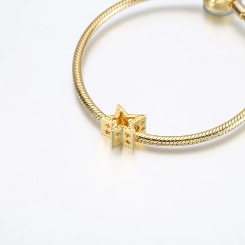 (изображение за) Pandora Radiant Star Charm - 752361C00 - Преглед 5
