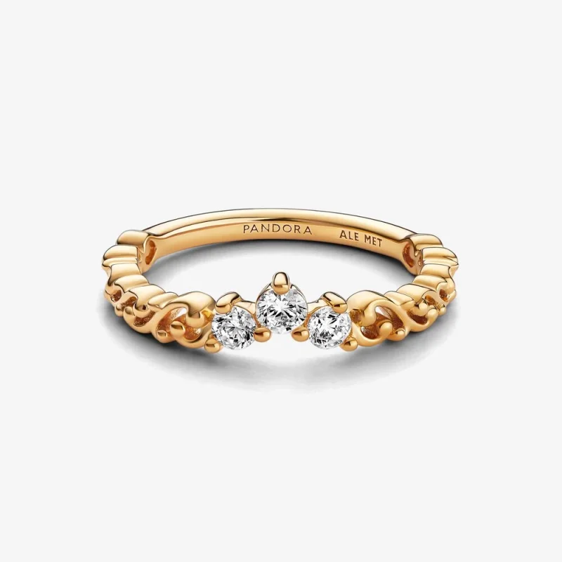 (изображение за) Pandora Regal Swirl Tiara Ring - 162232C01 - Преглед 6