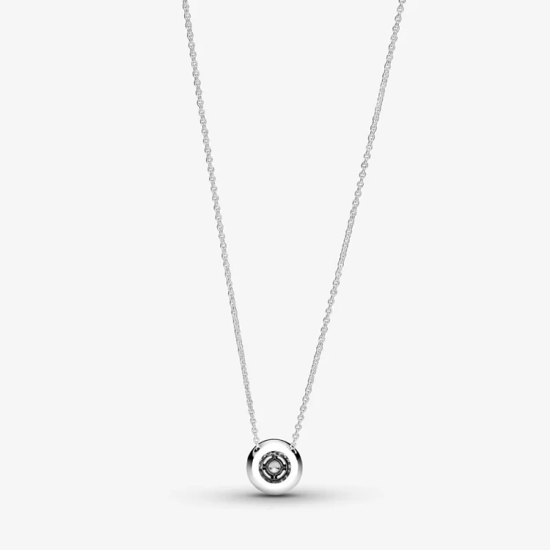 (изображение за) Pandora Sparkling Double Halo Collier Колие - 399414C01-45 - Преглед 2
