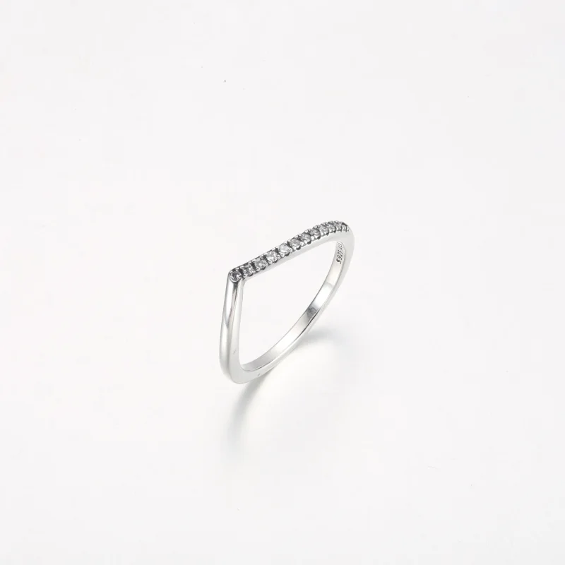 (изображение за) Pandora Timeless Wish Half Sparkling Ring - 192394C01 - Преглед 2