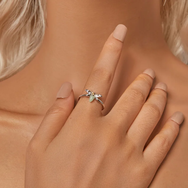 (изображение за) Светещ пръстен пчела в стил PANDORA - BSR521-E - Преглед 8