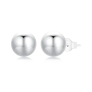 Обеци със средна топка в стил PANDORA - SCE1725-M (изображение за) Обеци със средна топка в стил PANDORA - SCE1725-M