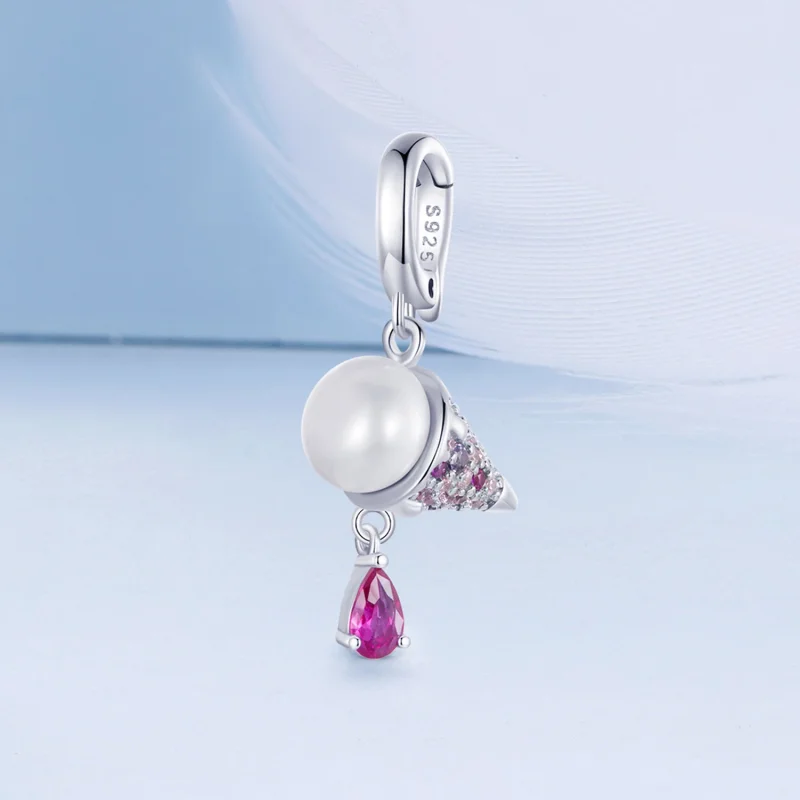 (изображение за) Талисман за сладолед от естествена перла PANDORA Style - BSC962 - Преглед 2