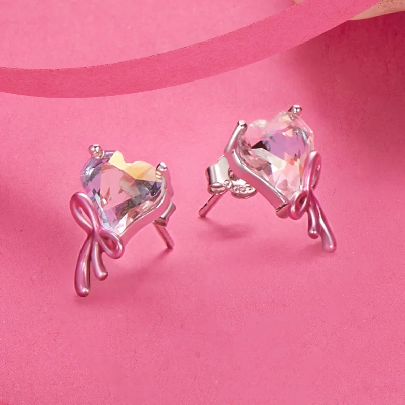 (изображение за) Обеци PANDORA Style Love Bow - SCE1696 - Преглед 4