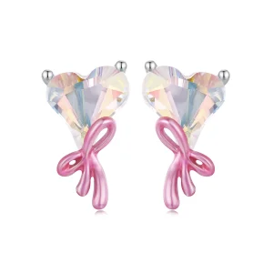 Обеци PANDORA Style Love Bow - SCE1696 (изображение за) Обеци PANDORA Style Love Bow - SCE1696
