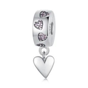 Талисман със силиконова катарама Smart Heart в стил PANDORA - SCC2694 (изображение за) Талисман със силиконова катарама Smart Heart в стил PANDORA - SCC2694