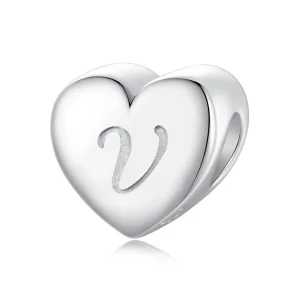 (изображение за) PANDORA Style Heart Letter V - SCP065-V