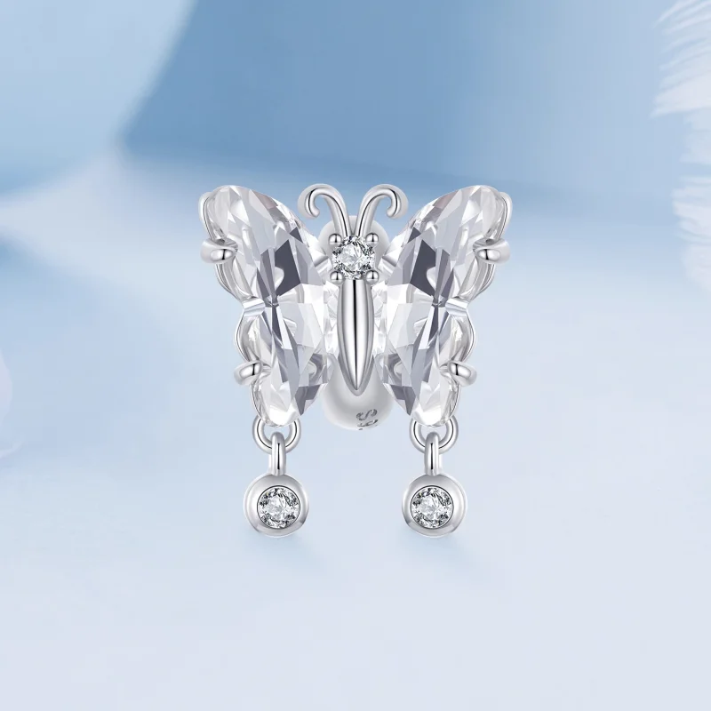 (изображение за) PANDORA Style Sparkle Butterfly Charm - BSC965 - Преглед 3