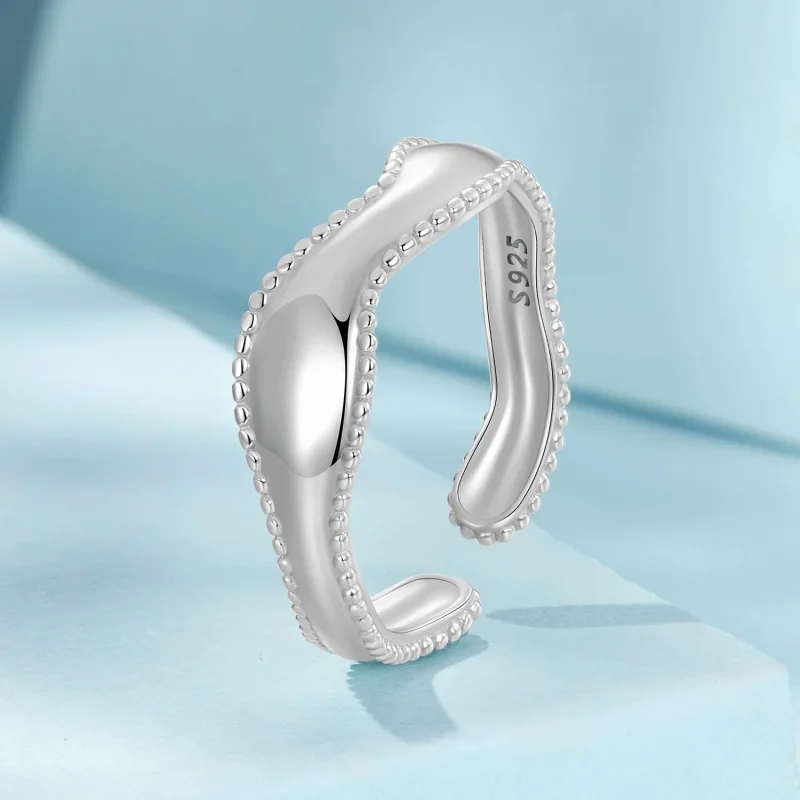 (изображение за) PANDORA Style Wave Ring - SCR1002-E - Преглед 2